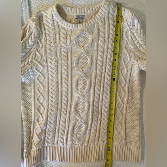 LL Bean Women’s Double L Cableknit Sweater - Picture 5 of 5
